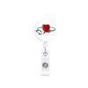 Amazon Spot Electrocardiograma Serie Médica Hebilla Telescópica de Fácil Extracción Clip de Cocodrilo Giratorio de Flor Clip para Insignia de Fácil Extracción