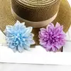 Novo cacto de flor artificial cabeça de crisântemo DIY flor de seda pequeno material de grampo de cabelo de crisântemo ornamento pequeno para fotografia em casa