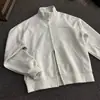 Sudadera con capucha de peso pesado estilo retro americano, cuello alto, holgada, casual, otoño, invierno, top chic, silueta unisex, chaqueta cárdigan con cremallera