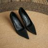 97035-9 Zapatos de Tacón Alto Estilo Profesional, Elegantes, Talla Grande, Punta Fina, Gama Alta, Zapatos Cómodos, Tacones de Aguja para Mujer