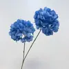 Hortensia Artificial de 2 Cabezas, Hortensia Fresca de Tallo Largo para Decoraciones de Bodas de Hotel, Decoración de Techo de Gran Luz, Hortensia de Exportación