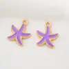 Moda Europeia e Americana Estrela-do-Mar Joias Acessórios Acessórios Liga de Zinco Gotejamento de Óleo Galvanoplastia Pulseira Brincos Acessórios de Joias Venda Direta da Fábrica