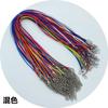 2.0/1.5mm Fabricantes coreanos de cordón de cera al por mayor collar de joyería de cordón de cera coreano negro con colgante de cuerda con cadena