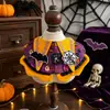 Disfraz de Halloween para mascota: cabeza de calabaza de gato, collar divertido y babero para perros, osos de peluche y perros pequeños a medianos