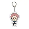 Atacado de Anime Jujutsu Kaisen Mercadoria de Anime Feito por Fãs Versão Q Chaveiro de Acrílico Transparente Dupla Face Bidimensional Transfronteiriço
