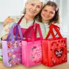 Sacola de Presente Espessa Não Tecida Sacola de Compras Dia das Mães Bolsa de Ombro da Mamãe Bolsa de Mão Para Sair Sacola de Embalagem de Lembrança