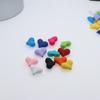 Novo pingente de acessório para corrente de celular diy laço de amor pintado à mão com furo material com contas de cor sólida diy