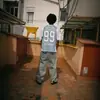 Estilo Novo de Verão Moda de Rua Americana Estampa Digital Solta e Versátil Esportiva Manga Curta Cor Contrastante Camiseta