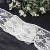 Tanglong Renda Branca Pura Malha de Trama Leve Fina Não Elástica Acabamento de Renda Acessório 10cm Roupa Vestido de Noiva Saia Interna Bainha Cortina Acessório