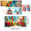 Tarjetas de Felicitación Navideñas Populares Transfronterizas Multiserie Hechas a Mano con Diamantes Juego de 9 Piezas con Sobres Pegatina de Diamante Dibujos Animados Juego de 6 Piezas