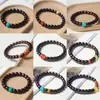 Madera de Palisandro Rosa de Hoja Pequeña India Material Viejo DIY Perla Roja del Sur 15mm Diseño Círculo Único Pulsera de Cuentas Budistas para Hombre y Mujer Venta al por Mayor
