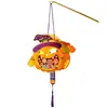Lámpara de proyección decorativa de Halloween bolsa de materiales DIY hecha a mano para niños linterna lámpara de calabaza accesorios para actividades de jardín de infantes