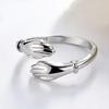 Anillo de Abrazo Distintivo Estilo Coreano Ins Distintivo Hip-hop Dulce Romántico Amor Abrazo Anillo Abierto Suministro Transfronterizo