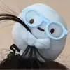 Pinza para el pelo de peluche para niñas con gafas rosas, azules y amarillas y sombrero de paja, pinza lateral de muñeca 3D para mechones sueltos, lindo accesorio para el cabello