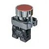 Interruptor de Botón Metálico Indicador Luminoso Serie Xb2-Ba3142 Botón Plano Rojo Verde Amarillo Azul Blanco Negro