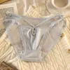 Ropa interior para mujer, sexy, de malla hueca, estilo puro deseo, con encaje, cintura media, fina, estilo francés, sin dejar marcas, transpirable, lote de calzoncillos.