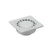 Comercio exterior súper ventas desagüe de piso de plástico 9.5 * 9.5CM tubería de drenaje de PVC tapón directo desagüe de piso