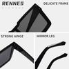 Gafas de Sol Raine de Montura Grande con Lentes de Una Pieza, Gafas de Sol Plateadas de Moda para Mujer, Aspecto de Alta Gama, Protección UV