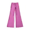 Pantalones de Yoga Ajustados Estilo Americano Levanta Glúteos para Primavera y Verano, Cintura Alta con Cordón, Ligeramente Acampanados, Adelgazantes, Alargan las Piernas, Casual Fitness de Largo Completo
