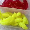 Cebo Artificial Gusano Blando Versión Mejorada Cabeza Sumergida Gusano de Harina Cebo Blando Gusano Imitación Gusano de Pesca para Pesca de Plataforma y Pesca con Señuelo