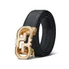 Cinto Masculino Emperor Paul de Couro Genuíno de Alta Qualidade, Novo, Fivela Automática, Embossado, Moda Versátil, Moda Masculina