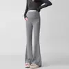 Pantalones de maternidad para primavera y otoño, talla grande, no aprietan la barriga, pantalones de modal de pierna ancha, leggings de maternidad petite