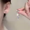 Presilha de Orelha com Franja de Estrela Super Fada Feminina Acessível Luxo Brincos Longos Elegantes Ins Nova Popularidade Nicho Novos Brincos Versátil