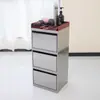 Gabinete de Herramientas para Barbería, Carrito de Herramientas para Salón de Peluquería, Gabinete para Cortar el Cabello de Peluquería, Estante de Almacenamiento, Gabinete con Espejo de Acero Inoxidable