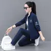 Cárdigan Pájaro Carpintero Traje Deportivo para Mujer Primavera y Otoño Nueva Moda Estilo Extranjero Rejuvenecedor Versátil Traje de Correr Conjunto de Tres Piezas
