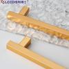 Armario sencillo directo de fábrica, manija de puerta dorada, procesamiento personalizado, manija de aluminio, herrajes para muebles