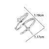 Ear Cuff Henson Minimalista Estilo Frio Estrela de Quatro Pontas Unissex, Acessório Exquisito Versátil de Nicho com Sensação de Luxo