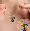 Pendientes Acrílicos de Pájaros de Colores Transfronterizos Europeos y Americanos 2026 Nuevos de Moda Más Vendidos Pendientes Retro de Gama Alta al por Mayor