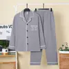 En stock En stock Estilo Nuevo Invierno Doble Cara Polar Jacquard Cárdigan Solapa Pijama para Hombre Lujo Ligero Manga Larga Ropa de Casa Ropa Exterior