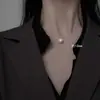 Collar de Moda para Mujer, Collar de Estilo Minimalista, Collar Sencillo Tendencia Coreana y Japonesa, Gargantilla de Perlas para Mujer