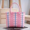 Bolsa Tejida a Mano Estilo Similar a Xiaohongshu Personalizada Decoración para Bolsa Tejida para Compras en Centro Comercial Bolsa Tejida Decorativa Bolsa Tejida Decorativa de Plástico