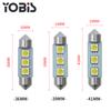Luz LED de techo para coche Ubisse de doble punta 5050, 3 luces, luz trasera para caja, doble punta, 3 SMD, 36 mm, 39 mm y 41 mm