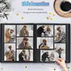 Álbum de Sellos Amazon Estándar de 6 Pulgadas con Fondo Negro, Páginas de Recarga de Hojas Sueltas, Páginas Interiores para Álbum de Colección de Fotos, Colocación de Sellos