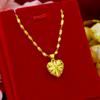 Vietnam areia ouro popular vento nacional coração oco corrente banhada a ouro imitação de jóias banhadas a ouro colar banhado a ouro atacado