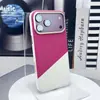 Para iPhone 18 Pro Max Capa de Celular Magnética com Skin-feel Color-blocking Apple 17 Pro Max Capa Protetora Anti-queda