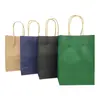 En stock venta al por mayor color Bolsa de papel Kraft con revestimiento para embalaje de alimentos y ropa