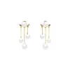 Diseño de nicho nuevos pendientes de borla de perlas de moda pendientes para mujer de alta calidad elegantes dulces pendientes de lujo ligero