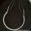 Nueva Diadema Transparente Beige Crema Nueva Superior Craneal Diadema para el Cabello Oreja Máscara para el Cabello de la Oreja Accesorios para el Cabello de la Oreja