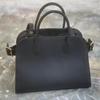 Bolsa de mão de couro bovino de primeira camada, bolsa tote simples de grande capacidade, bolsa de ombro versátil para o dia a dia, bolsa mensageiro, bolsa feminina de couro genuíno