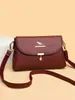 Bolsos para Mujer 2026 Nuevo Estilo Versátil Bolso de Hombro de Cuero Suave para Señoras de Mediana Edad Bolso Cruzado de Moda