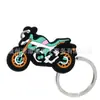 Pingente de chaveiro de motocicleta transfronteiriça cartoon PVC borracha macia fivela de chaveiro chave de carro pingente de mochila escolar