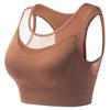 Sutiã Esportivo Push-up à Prova de Choque Plus Size, Colete Beauty de Renda para Yoga Fitness, Roupa Íntima Esportiva Respirável e de Secagem Rápida para Corrida