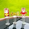 Figura de Acrílico Personalizada de Primavera de Pie con Agitador Año del Caballo Anime Merchandising Bidimensional Adorno Irregular con Cabeza Móvil