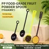 Colher para Pó de Fruta PP em Estoque Colher Medidora para Café Colher com Cabo Longo para Mexer Temperos Conjunto Especial de Colheres para Tempero de Loja de Chá com Leite