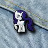 Interesante Insignia Broche de Dibujo Animado Pony Mochila Bolso Escolar Decoración Bolsas de Lona Accesorios Goma Suave Pin de Broche Lindo