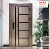 Puerta de Entrada Moderna de Aleación de Aluminio, Puerta Antirrobo para Villa de Estilo Moderno Simple, Puerta de Entrada de Acero Inoxidable de Doble Hoja, Puerta Antirrobo